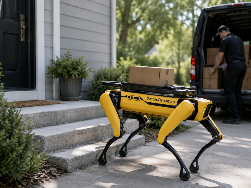 Boston Dynamics Tests Spot Robot Dogs for Package Delivery, and the Idea Is More Practical Than It Sounds