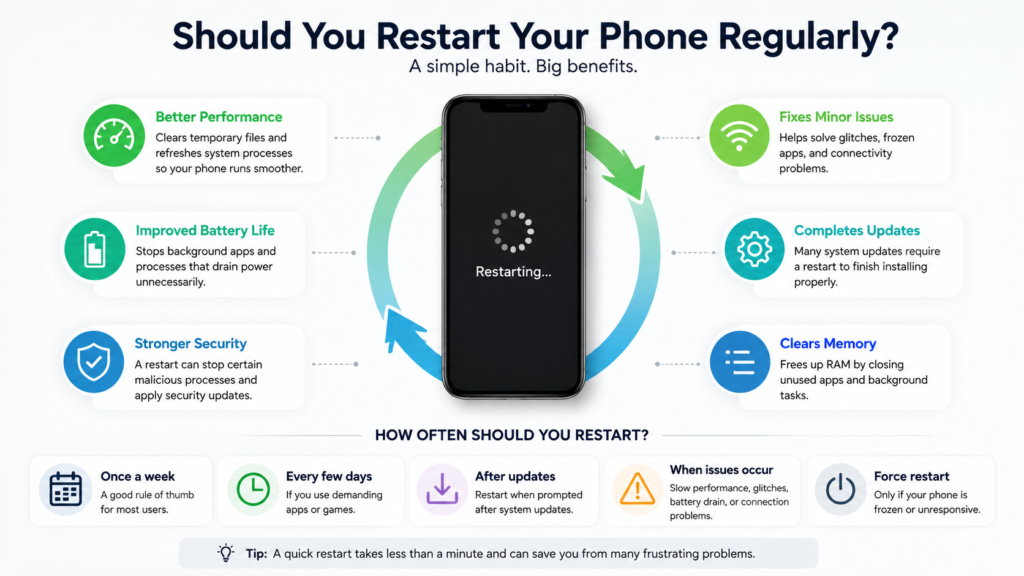 restart your phone regularly diagram